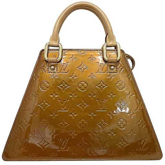 Louis Vuitton Handbag Forsyth Patent Leather Brown Beige - Picture 1 of 10
